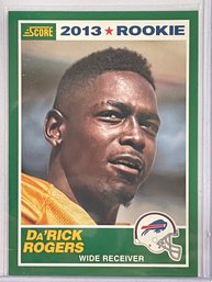 2013 Score Da'Rick Rogers Rookie Card #354