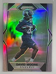 2017 Panini Prizm David Moore Silver Prizm Rookie Card #250