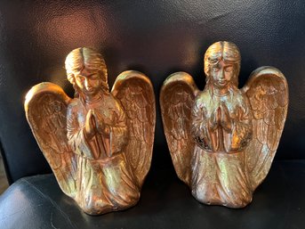 Gold Angel Candle Holders