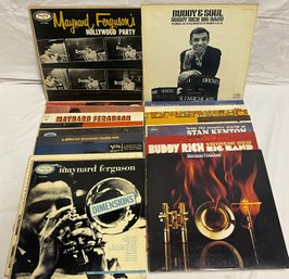 Lot Of Jazz Vinyl Records Including Buddy Rich And Maynard Ferguson