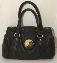 A5. Michael Kors Black Leather Handbag, Purse
