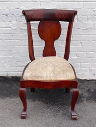 Antique Mahogany American Empire Side Chair