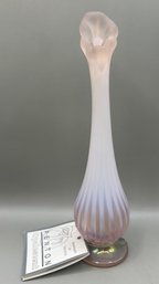 Fenton Opalescent Pink Vase