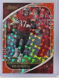 2020 Panini Absolute Rob Gronkowski Red Hyper Prizm Card #43    Numbered 133/149