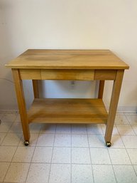 Kitchen Work Table On Casters