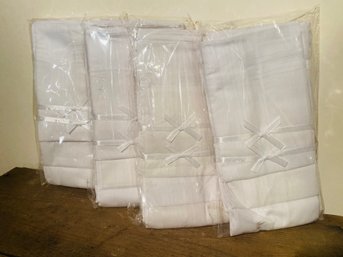 Brand New- 48 White Handkerchiefs/napkins