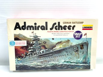 Admiral Scheer Model Kit 1/800 Model Lindberg Ww2 German Ship