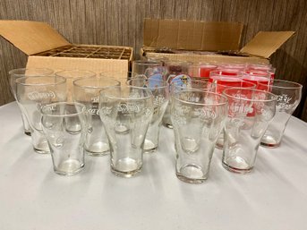 Vintage  Coca Cola Glass Lot Lots Of Variety