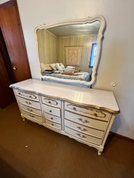 French Provincial Dresser With Mirror