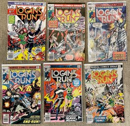 Marvel Comics Lot Of 6 Logan's Run Comics 1976