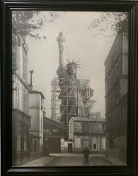 Statue Of Liberty In Paris 1886 In Black Frame