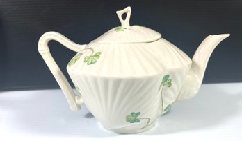 Belleek Ireland Shamrock Teapot