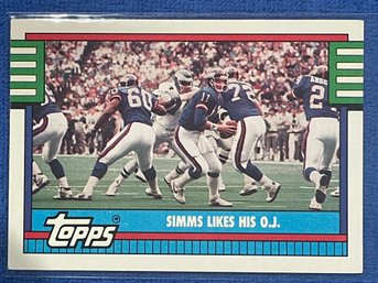 1990 Topps Phil Simms Card #516