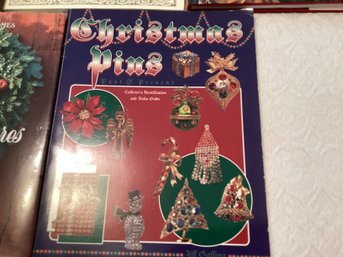 Christmas Book Lot Including Christmas Pin Collector Guide