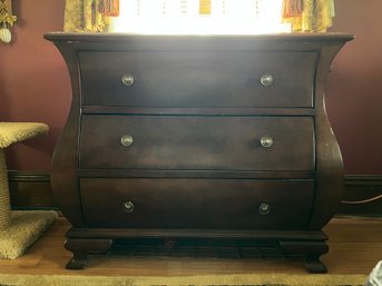 Three Drawer Bombe Style Chest