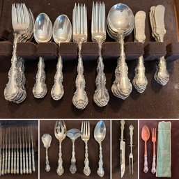 Gorham Strasbourg Sterling Silver Flatware Service For Twelve