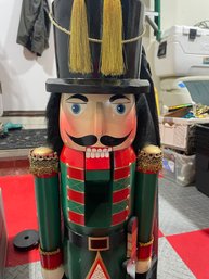 Large Nutcrackers Christmas Decor 36” Tall, Green And Red