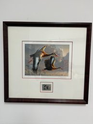 Limited Edition Signed Print Of Migratory Bird Hunting And Conservation Stamp, Black Bellied Whistling Duck