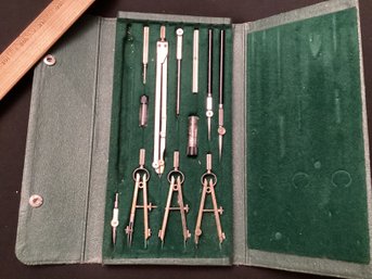 Vintage Drafting Instruments Fields Set One Made In Germany
