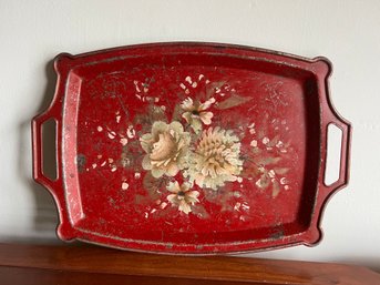 Florally Painted Tray