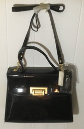 A52. Patent Leather Handbag, Brand New, Tags, Feather Lite Collection