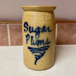 Vintage Stoneware Sugar Plum Crock