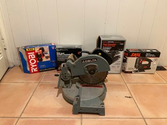 Compound Miter Saw, Jigsaw, Battery Charger & More!