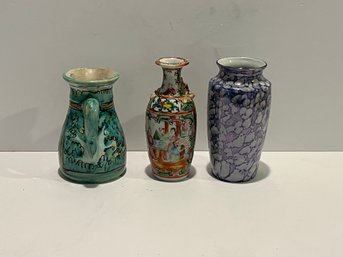 Three Small Vases