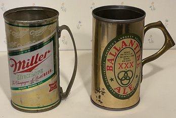 PR. Original Vintage Beer Cans, Steins, Ballantine & Miller