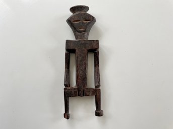 Vintage African Hardwood Carving Of A Male Figure