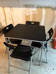 Folding Card Table With 4 Chairs,