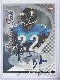 1998 Collectors Edge Rookie Ink Tavian Banks Autographed Rookie Card