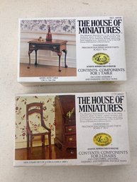 Dollhouse Boxed Miniature Kits - Chair And Table
