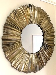 Gold Tin Starburst Mirror