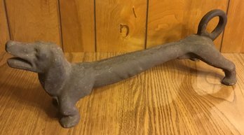 Vintage Long Solid Iron Hot Dog Statuary