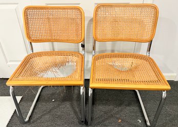 Vintage Marcel Breuer Cesca Cane Chairs