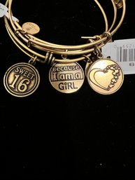 Alex And Ani Charm Bracelets, Goldtone