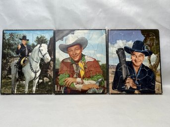 1950 Hopalong Cassidy & Roy Rogers Childrens Puzzles
