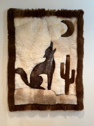 Handmade Alpaca Wool Folk Art Of Howling Wolf