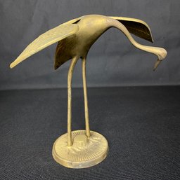 Majestic Brass Stork