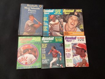 Baseball Digest Issues 1975 1976 1977 Baseballs Most Valuable Players Little League Library