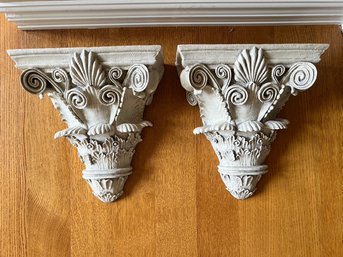 Pair Of Matching Resin Ewall Sconces