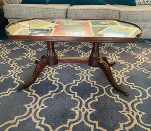 Amazing Artist Display Imperial Rapids Mahogany Coffee Table
