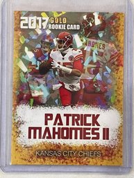 2017 Rookie Gems Patrick Mahomes II Gold Rookie Card #15