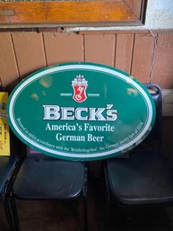 Becks Beer Metal Sign