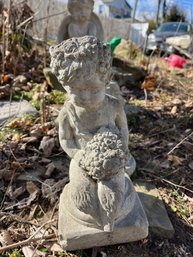Garden Statue - Angel With Flowers