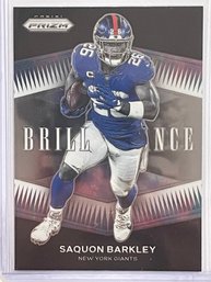 2021 Panini Prizm Saquon Barkley Brilliance Card #B-11