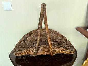 Large Vintage French Gathering Basket