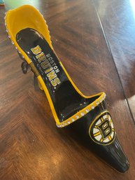 Boston Bruins Decorative Team Shoe Wine Bottle Holder