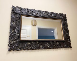 Carved Wooden Mirror